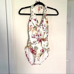 one piece floral swimsuit
